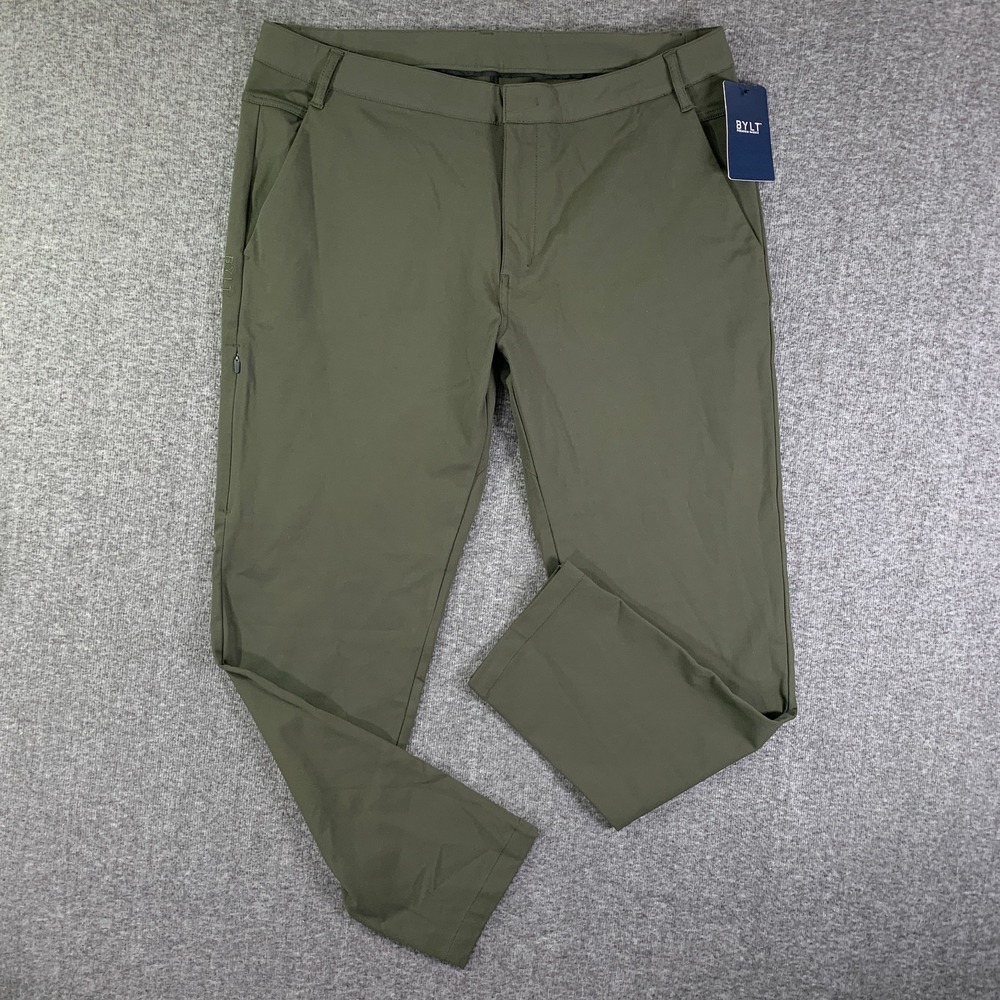 BYLT Everyday Pant 2.0 Men 2XL Green Stretch Performance Athleisure NEW